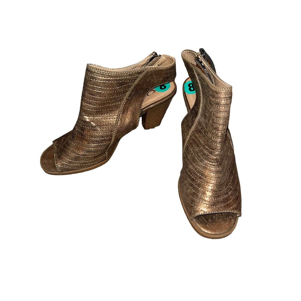 CL‎ By Chinese Laundry Womens RNNC 004 Ankle Bootie Copper Brown Size 8M US